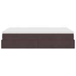VidaXL Cadre de lit ottoman avec matelas marron foncé 120x190 cm tissu