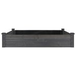 vidaXL Lit surélevé de jardin doublure 120x120x25 cm bois massif sapin
