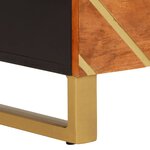 vidaXL Armoire latérale marron et noir 60x33 5x75 cm bois de manguier