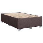 vidaXL Sommier à lattes de lit avec matelas Marron foncé 90x200 cm