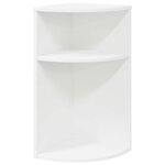 vidaXL Table d'appoint Blanc 29 6 x 29 6 x 60 cm Bois d'ingénierie