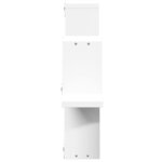 vidaXL Étagère murale blanc 104 5x10x43 cm bois d'ingénierie
