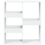 vidaXL Cloison de séparation blanc 100x33x115 cm bois d'ingénierie