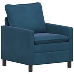 vidaXL Canapé Bleu 76 x 81 x 87 5 cm Velours