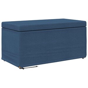 vidaXL Tabouret Bleu 81 x 41 x 40 cm Tissu et bois stratifié