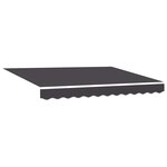 vidaXL Auvent Rétractable Anthracite 250 x 200 cm tissu