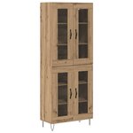 vidaXL Haut Armoire Chêne artisanal 69 5 x 34 x 180 cm