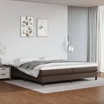 vidaXL Cadre de lit sans matelas marron 200x200 cm similicuir