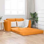 vidaXL Canapé-Lit 60cm Jaune foncé tissu