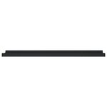 vidaXL Étagères à rebord pour cadre photo 2 Pièces Noir 80x9x3 cm MDF