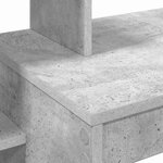 vidaXL Bureau Gris béton 100 x 40 x 90 cm Bois d'ingénierie