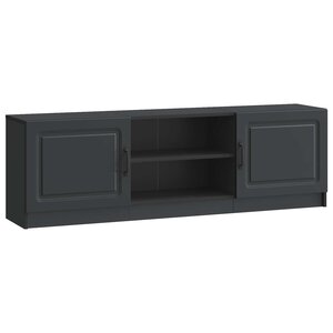 vidaXL Meuble TV Noir 150 x 31 x 47 cm Bois d'ingénierie