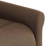 vidaXL Fauteuil inclinable Marron Tissu