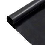 vidaXL Tapis de sol Noir 1 2 x 5 m Caoutchouc