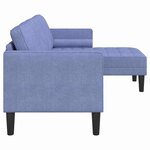 vidaXL Ensemble de Canapés Bleu jean 173 x 131 x 67 cm tissu