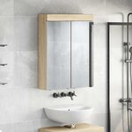vidaXL Amoire de salle de bain avec miroir TULUM Chêne Sonoma