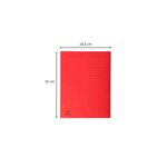 Chemise Imprimée 3 Rabats Format FOLIO FOREVER 280g Rouge x 50 EXACOMPTA