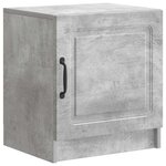 vidaXL Cabinet de chevet Gris béton 43 x 34 5 x 47 cm