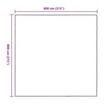 vidaXL Couverture pour plantes Transparent 8 x 8 m PE