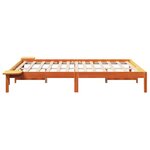 vidaXL Cadre de lit avec tables de chevet Marron 150 x 200 cm