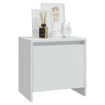 vidaXL Table de chevet blanc 45x34x44 5 cm bois d’ingénierie