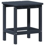 vidaXL Table d'appoint Adirondack Bleu marine 38x38x46 cm HDPE