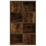 vidaXL Bibliothèque chêne fumé 60x24x101 5 cm bois d'ingénierie