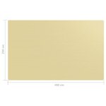 vidaXL Tapis de tente 250x400 cm Beige