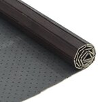 vidaXL Tapis rectangulaire marron foncé 100x400 cm bambou