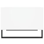 vidaXL Table basse Blanc 60x50x36 5 cm Bois d'ingénierie