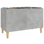 vidaXL Armoire à disques gris béton 74 5x38x48 cm bois d'ingénierie