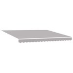 vidaXL Auvent Rétractable Manuel Gris 400x300 cm