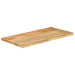 vidaXL Dessus de table 110x60x2 5 cm bord vivant bois massif manguier