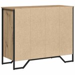 vidaXL Commode chêne artisanal 91 x 35.5 x 74.5 cm Bois d'ingénierie