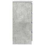 vidaXL Buffet gris béton 37 5x35x76 cm bois d'ingénierie
