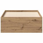 vidaXL Cadre de lit sans matelas chêne artisanal 90x190 cm