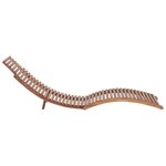vidaXL Chaise longue pliable Bois de teck solide