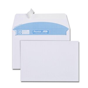 Boîte de 500 enveloppes blanches c6 114x162 80 g/m² bande de protection gpv