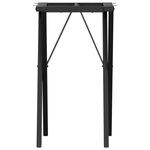vidaXL Pieds de table à manger cadre en X 40x40x73 cm acier