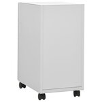vidaXL Classeur mobile Gris clair 30x45x59 cm Acier