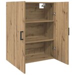 vidaXL Armoires Murailles 2 Pièces chêne artisanal 69 5 x 34 x 90 cm