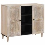 vidaXL Buffet Blanc 33 5 x 90 x 75 cm