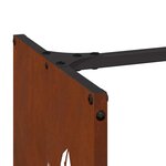 VidaXL Étagère à bois 40x30x80 cm acier résistant aux intempéries