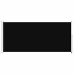 vidaXL Auvent latéral rétractable de patio 220x500 cm Noir