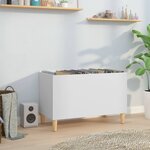 vidaXL Armoire à disques blanc 74 5x38x48 cm bois d'ingénierie