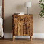 vidaXL Cabinet de chevet Bois ancien 43 x 34 5 x 50 cm