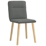 vidaXL Chaises à manger lot de 2 gris foncé tissu