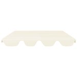 vidaXL Toit de rechange de balançoire crème 150/130x105/70 cm
