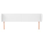 vidaXL Tête de lit avec oreilles Blanc 163x23x78/88 cm Similicuir