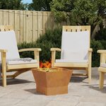 vidaXL Braise Marron 40 x 40 x 35 cm Acier